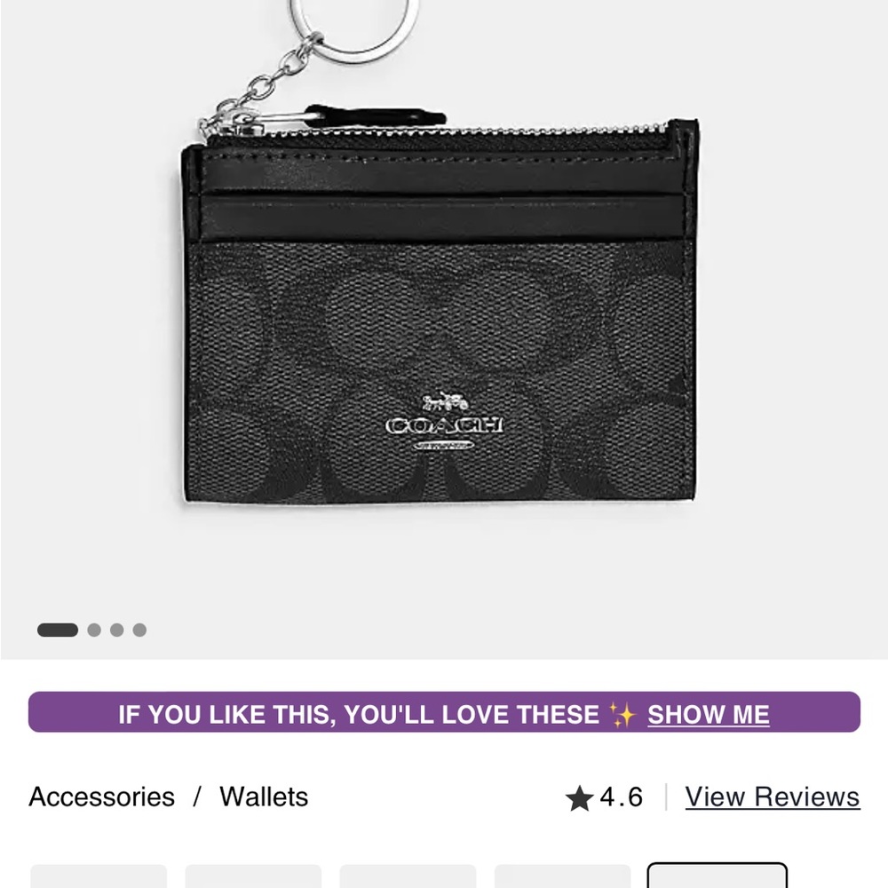 🖤🤍🧡NWT COACH CC HOLDER SKINNY MINI 🖤🤍🧡
